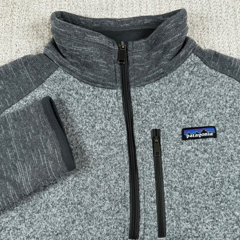 Patagonia Mens XL Gray Better Sweater 1/4 Zip Fleece Pullover 25522